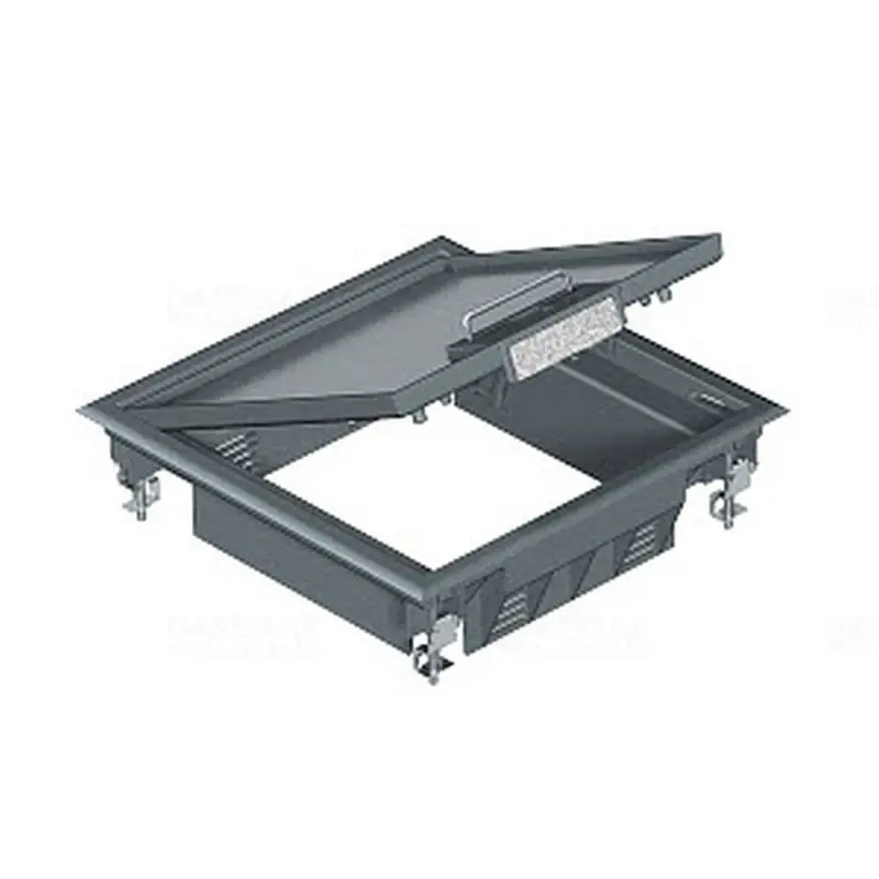 Expressz szállítás OBO Padlódoboz szerelvénybetét, padlódoboz 12 modul GES4 U 7011 acélszürke 7405196