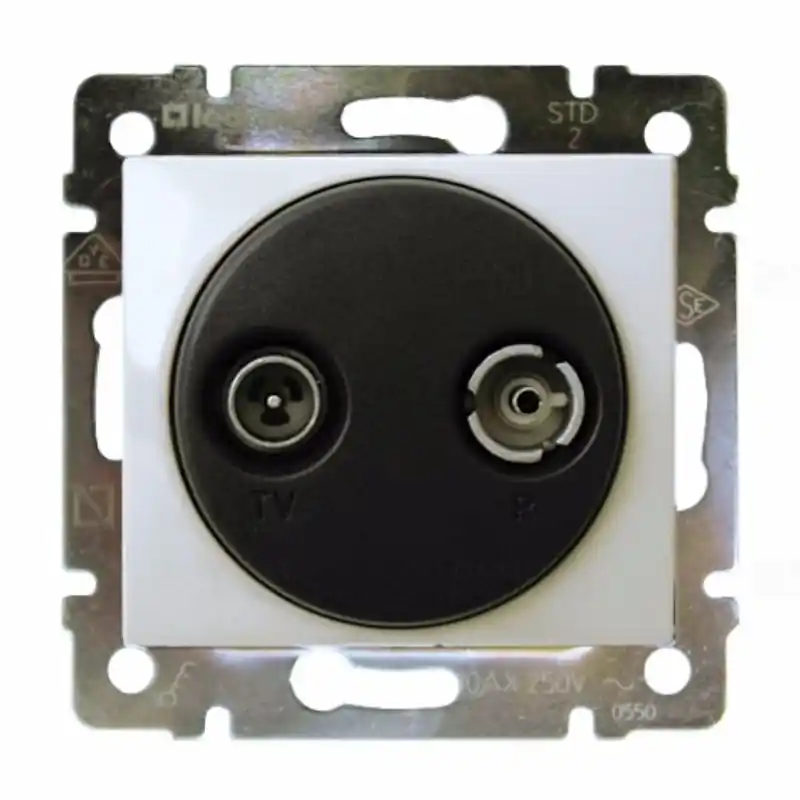 Legrand 774434 Valena TV/RD aljzat, átmenő, 14 dB, fehér Csak ma