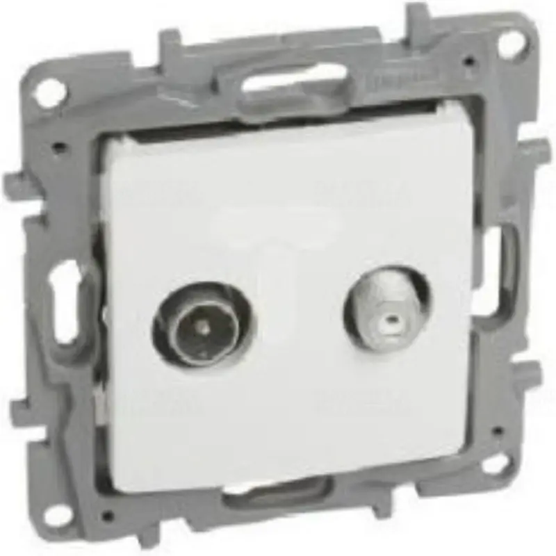 Ingyenes szállítás Legrand 764559 Niloé TV-SAT csillagpontos aljzat, 1dB végzáró, fehér