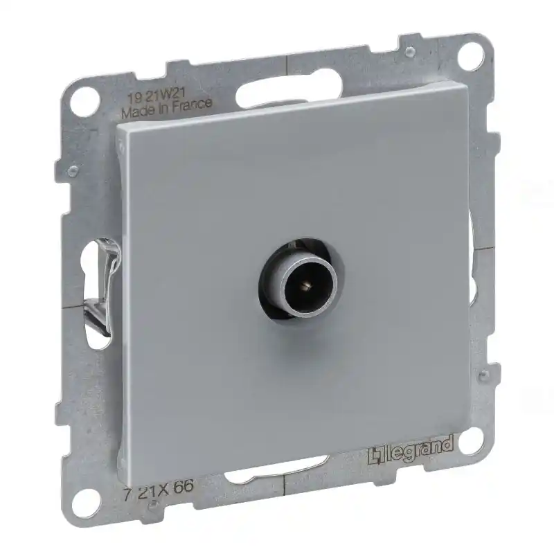 Legrand 721366 Suno TV csatlakozóaljzat, végzáró 10 dB, keret nélkül, alumínium Korlátozott ajánlat