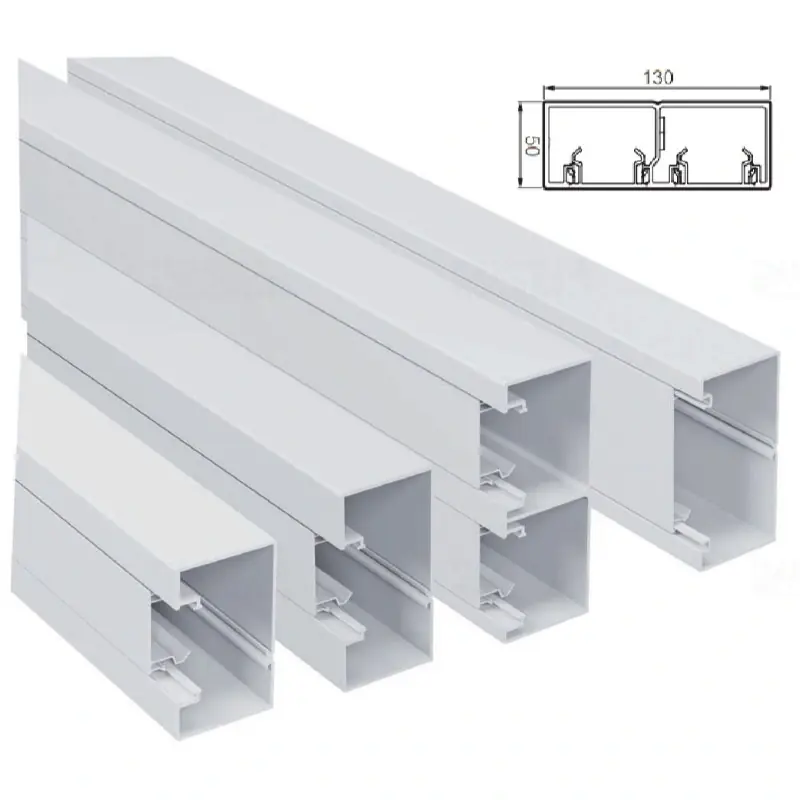 Legrand 075802 DLP-S kábelcsatorna 130×50mm, hajlékony fedéllel, bepattintható 45-ös szerelvényhez, szürke Kiárusítás