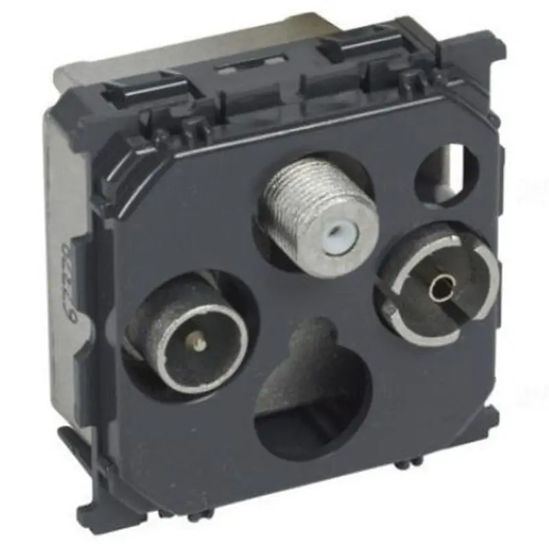 Autentikus Legrand 067378 Céliane TV-RD-SAT aljzat, átmenő 15dB