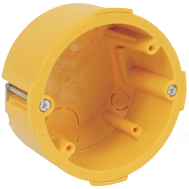 Gipszkarton doboz 1-es, d80mm, 50mm mély, sárga KI 68 L/1 NA Kopos Prémium