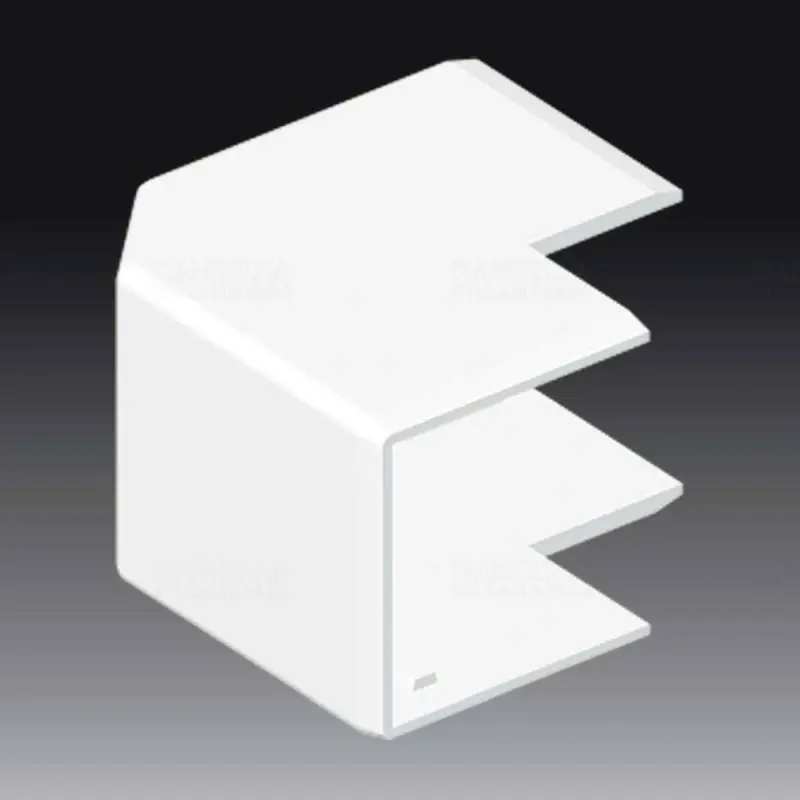 Újdonság Külső sarok LHD 40x40 vezetékcsatornához fehér halogénmentes, 8646HF HB Kopos