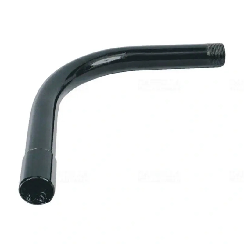 Autentikus Acélpáncélcső könyök 90 fokos 32mm/M32x1,5 menetes tűzálló tüzihorganyzott, 6132 ZN F Kopos