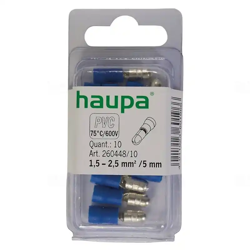 Autentikus Haupa Hengeres saru SmallPack 0,5-1,0 mm2, 22 mm, 10 db/cs 260448/10