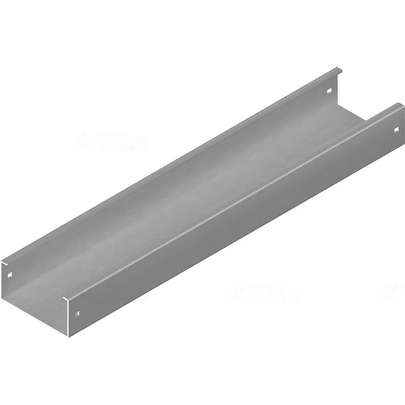 Autentikus BAKS KMP100H100/2 kábeltálca 100x100x2000mm szalaghorganyzott 1,5mm anyagvastagság perforáció nélkül 813510