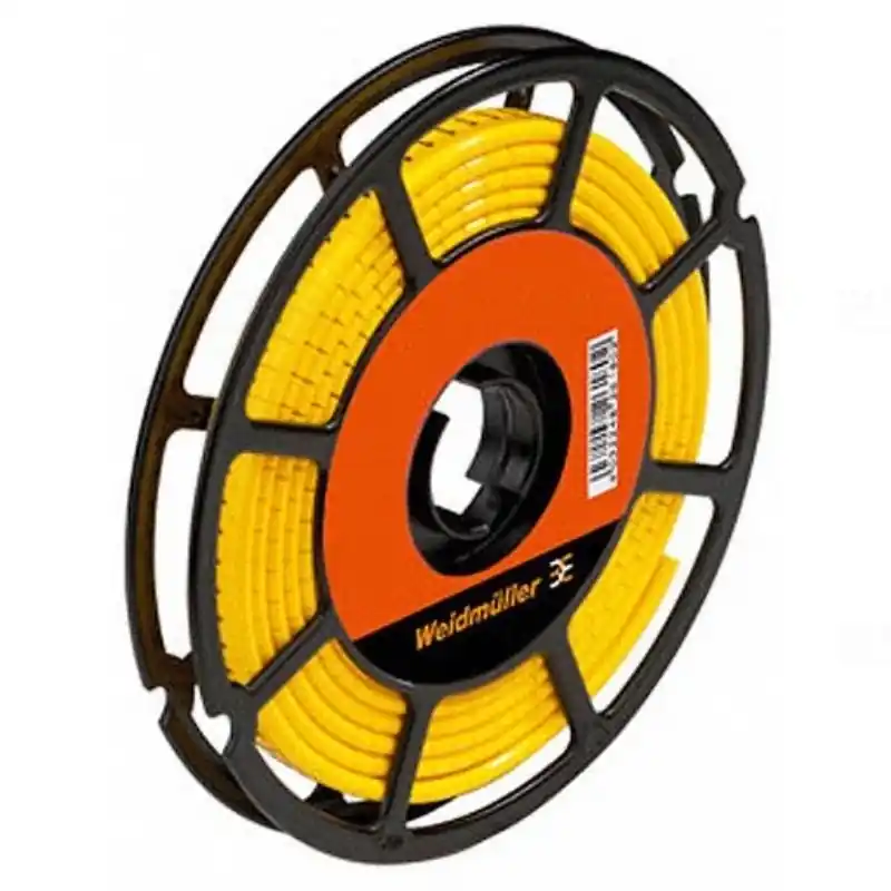 Biztonságos fizetés Vezeték és kábeljelölő szám 5 sárga CLI M 2-4 GE/SW 5 CD 1568301517 Weidmüller