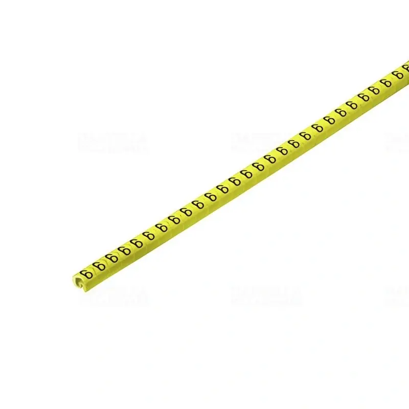 Biztonságos fizetés Vezeték és kábeljelölő szám 6 sárga CLI C 02-3 GE/SW 6 CD 1568241520 Weidmüller