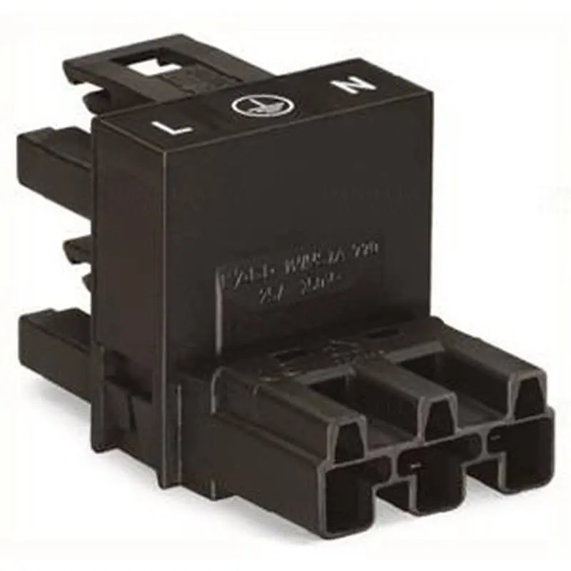 WAGO 770-636 h-elosztó csatlakozó3 pólusú Kod. A, fekete Kiváló minőség
