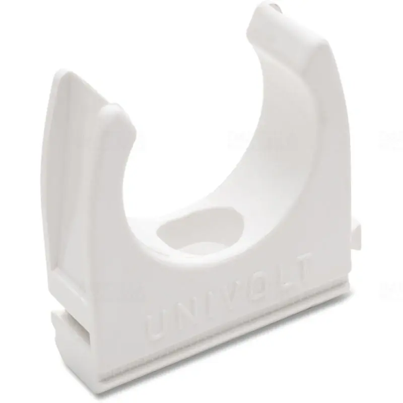 Ingyenes szállítás CL 25 pattintós csőbilincs, sorolható fehér 082217 Univolt