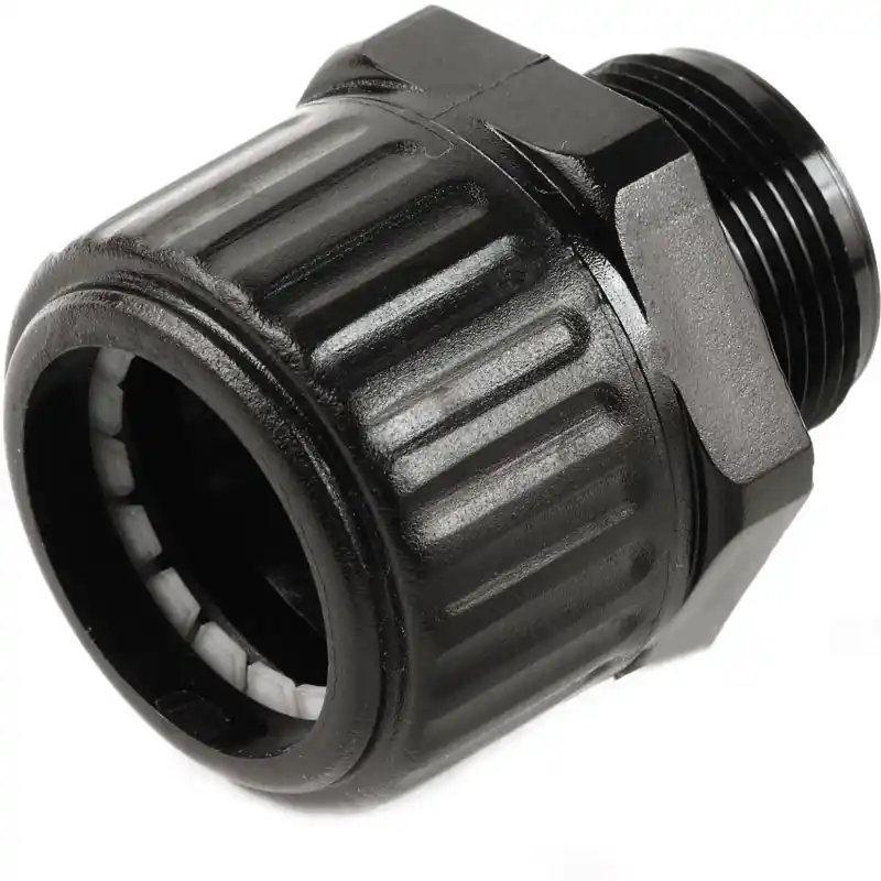 Népszerű HGL 6363 fekete halogénmentes egyenes tömszelence gégecsőhöz, IP54 026933 Univolt