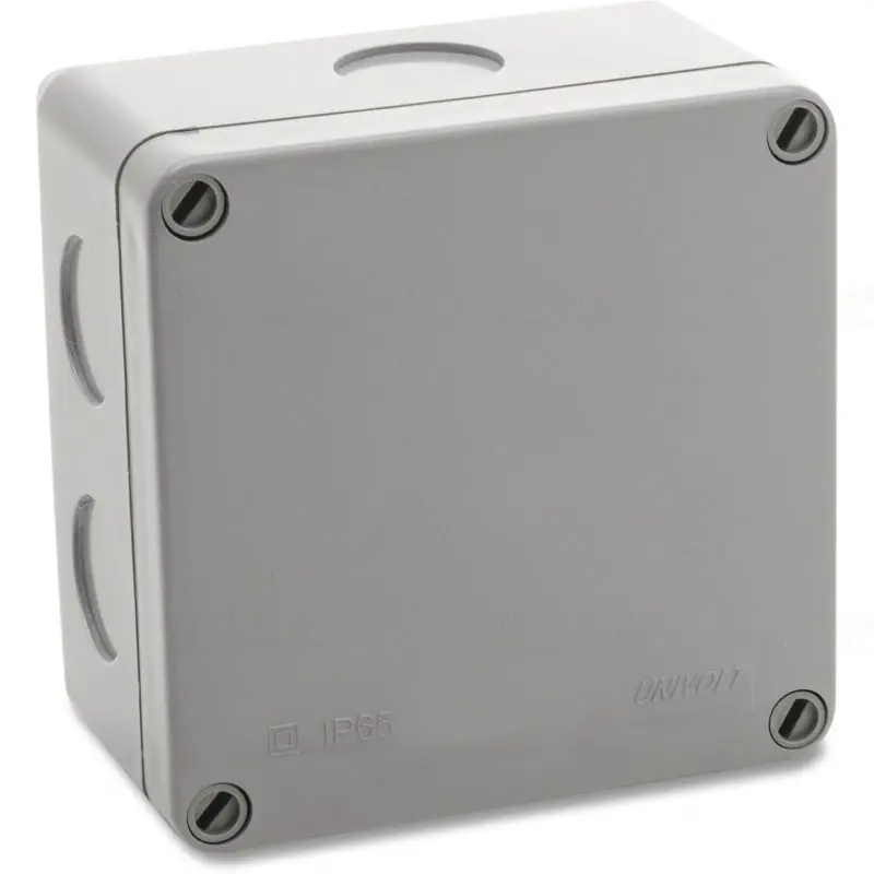 Prémium PKG 100 MP páncél kötődoboz, előnyomott bevezetéssel, szürke 020752 Univolt