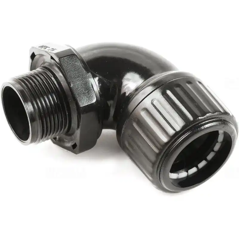 Kiváló minőség HEG 2525 fekete halogénmentes ívelt csavarkötés, M25, IP54 012757 Univolt