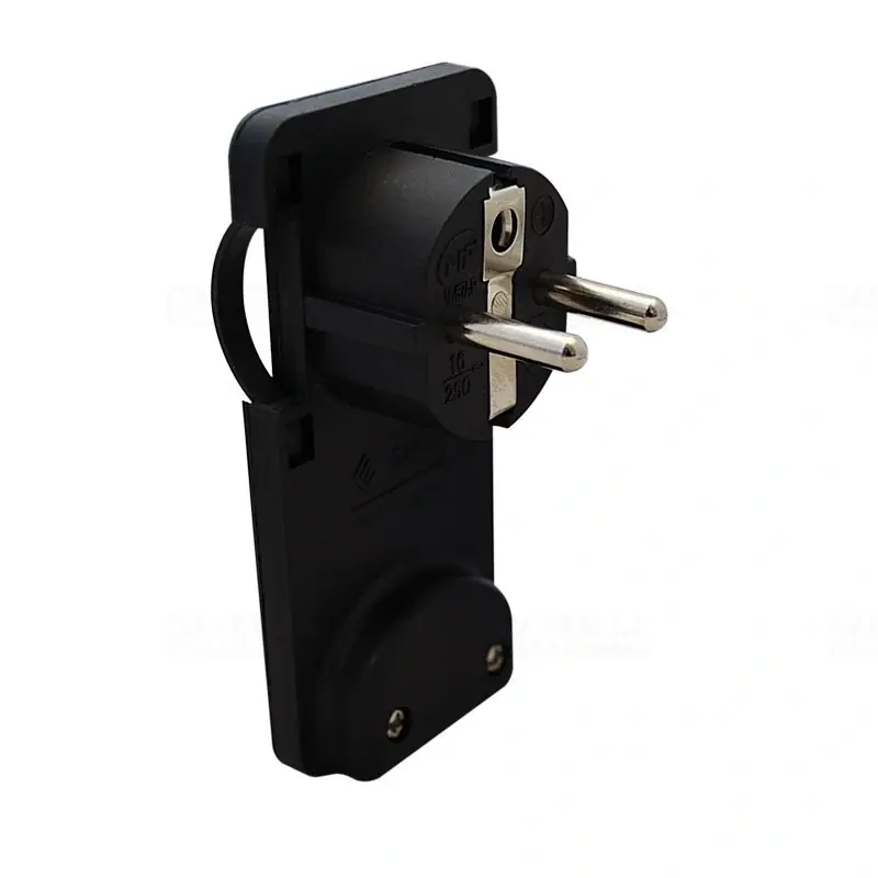 Gyors szállítás Rejthető szerelhető csatlakozó dugó,lapos,fekete max.10/16A TCSDRB Tracon