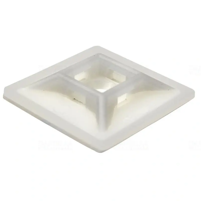 Pénzvisszafizetés Kábelkötegelő talp 19x19 /5,0 natúr, csavarozható, öntapadós TALP200 Tracon