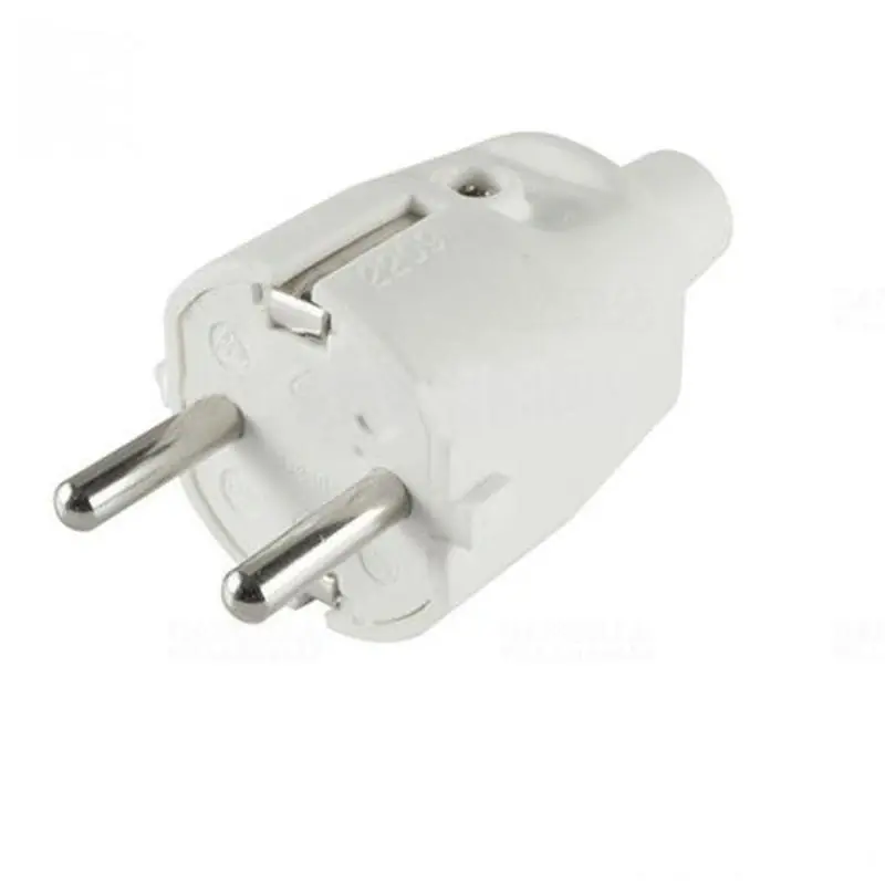 Olcsó Földelt dugvilla egyenes kábelvezetéssel NED 1/WH Somogyi