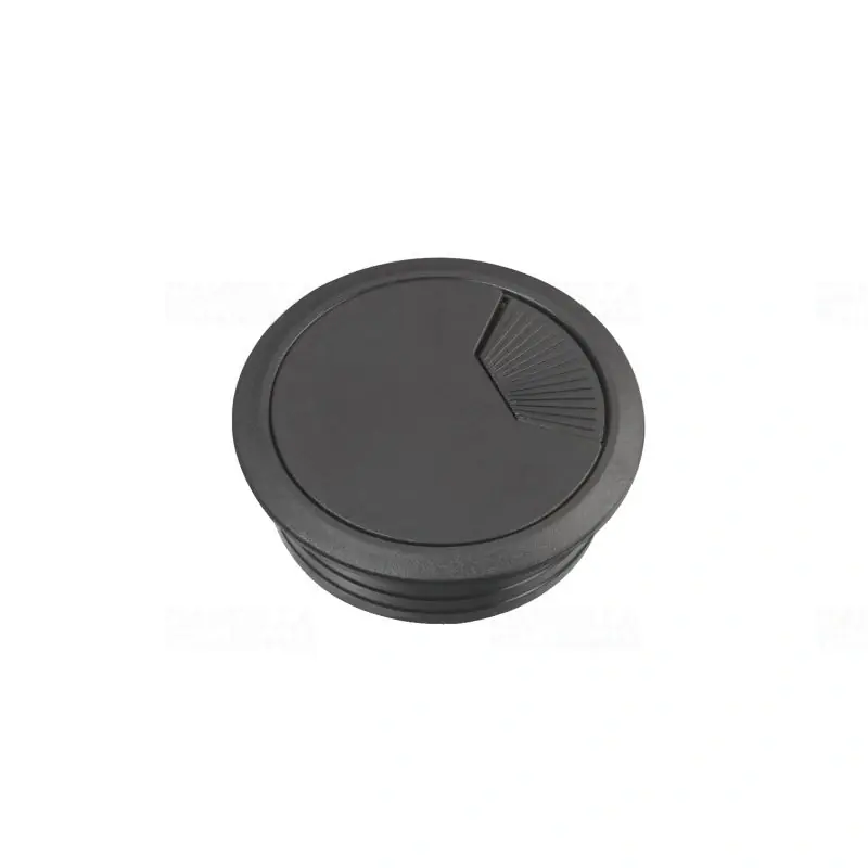 UNICA SYSTEM+ Bútorba süllyeszthető kábelkivezető, 60 mm, fekete INS61215 Schneider Gyors szállítás