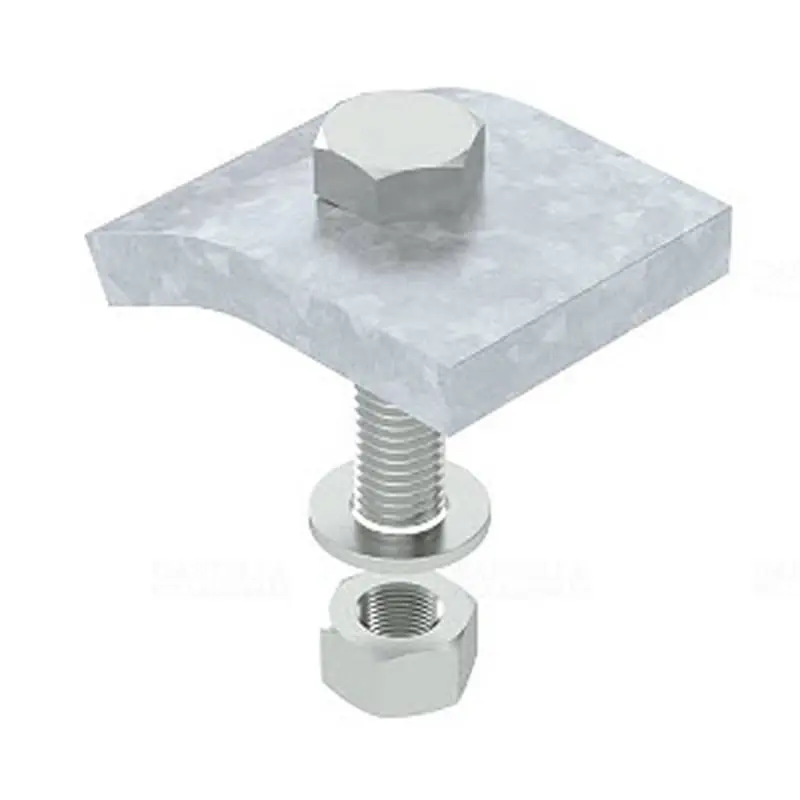 Autentikus OBO KWS 10 FT Rögzítő szöglet hatlapfejű csavarral,h = 10 mm 60x50, 6355226