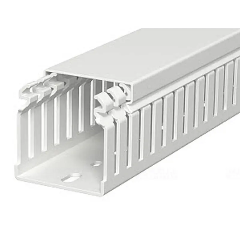 Olcsó OBO LKVH 50050 Vezetékrendező csatorna halogénmentes 50x50x2000, világosszürke 6178585