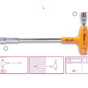 941 13 mm T-szárú dugókulcs,műanyag markolattal - Beta - 009410113 Újdonság