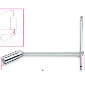 957 16 Rövid csuklós T-gyertyakulcs, krómozott - Beta - 009570000 Expressz szállítás