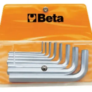 Újdonság 96/B8 8 részes mm Hajlított imbuszkulcs szerszám készlet műanyag dobozban - Beta - 000960386