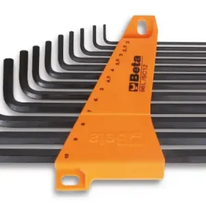 96L/SC12 12 részes mm Hajlított hosszú imbuszkulcs szerszám készlet tartóval - Beta - 000960929 Expressz szállítás