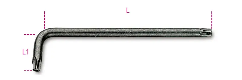 97RTx 15 mm Hajlított Tamper Resistant Torx® imbuszkulcs - Beta - 000970215 Prémium