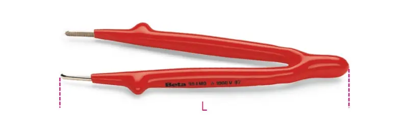 994MQ Egyenes csipesz erősen lekerekített fogazott heggyel - Beta - 009940040 Pénzvisszafizetés