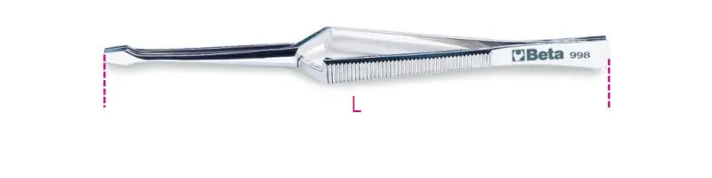 998 150 Önzáró csipesz, fogazott, rozsdamentes acélból, polírozott - Beta - 009980001 Ajánlat