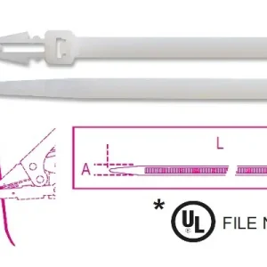Újdonság BMBP1536 Befűzős műanyag kábelkötegelő szalag, natúr - Beta - BMBP1536