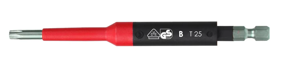 Ajánlat T25x125mm VDE szigetelt Torx csavarhúzó bit E6,3 1/4 (1000V IEC60900) - Felo - 03625590