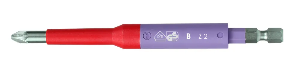 Ajánlat Z2x125mm VDE szigetelt Pozidriv/lapos +/- csavarhúzó bit E6,3 1/4 (1000V IEC60900) - Felo - 03120590