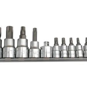 HANS 1/4"+3/8" furatos TORX bit-dugókulcsfej készlet 11r. TH10-TH60 56025-11 Expressz szállítás