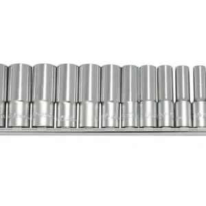 Autentikus HANS 3/8" hosszú dugókulcsfej készlet 12r. 8-19x63mm CrV 3612MD