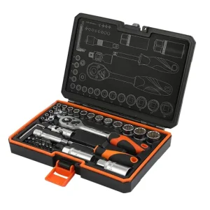 KENDO 1/4"+3/8" dugókulcskészlet 45r. 4-19mm No.90591 Eredeti