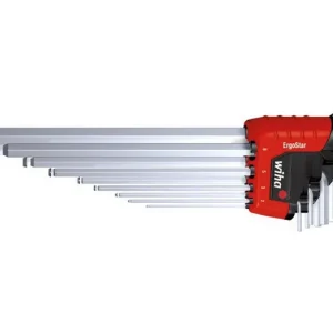 WIHA ErgoStar MagicRing gömbvégű imbuszkulcs készlet hosszú 9r. SW1,5-10 SB369RH9/No.43851 Népszerű