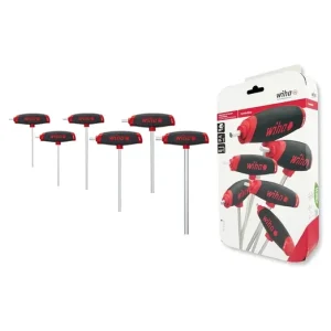 Eredeti WIHA ComfortGrip T-nyelű imbuszkulcs klt. 6r. SW2,5-8,0 334DSK6/No.45620