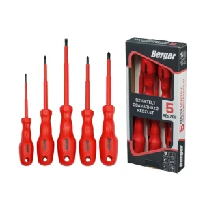 Akció BERGER VDE szigetelt csavarhúzó készlet 5r. SL+PH CrV