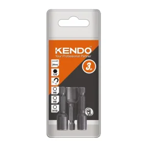 Olcsó KENDO 1/4" mágneses bit-dugófej készlet 3r. 6-8-10x48mm CrV No.25102006