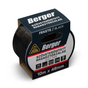 BERGER szöveterősített ragasztószalag 10mx48mm/0,17mm fekete Legjobb ár