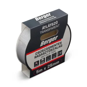 Alacsony ár BERGER csúszásmentes ragasztószalag, beltéri 5mx25mm átlátszó