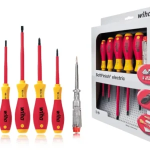 WIHA SoftFinish electric VDE csavarhúzó készlet 5+1r. SL+PH+fázisceruza SA320NSFK6/No.41489 Újdonság