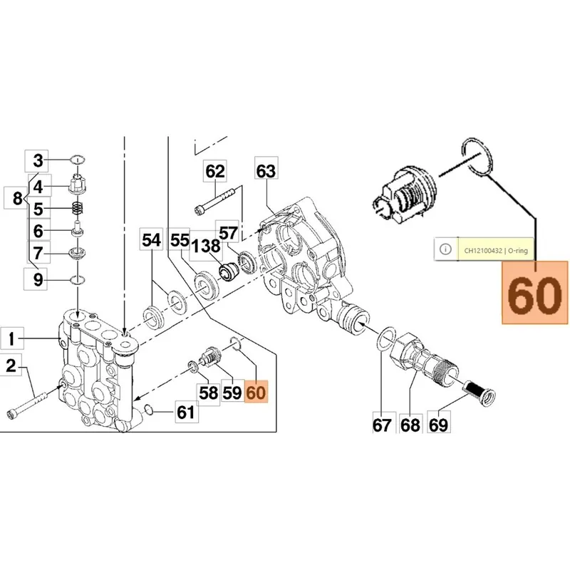 Oleo-Mac PW 170C, PW 300HC - O gyűrű Pénzvisszafizetés
