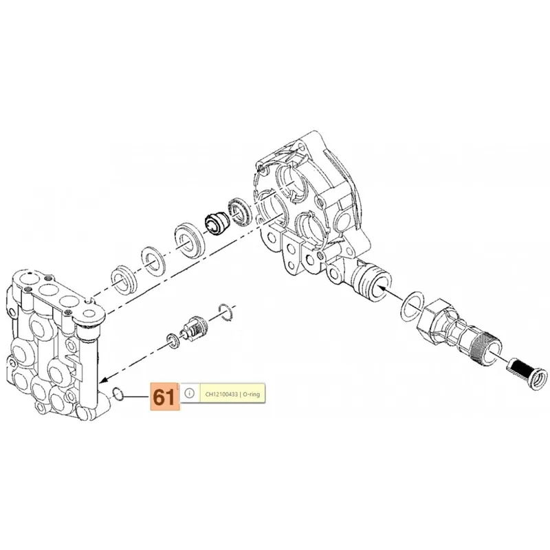 Oleo-Mac PW170C - O gyűrű Autentikus