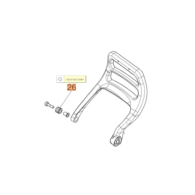 Oleo-Mac GS650 láncfékkar gumiágy Ingyenes szállítás