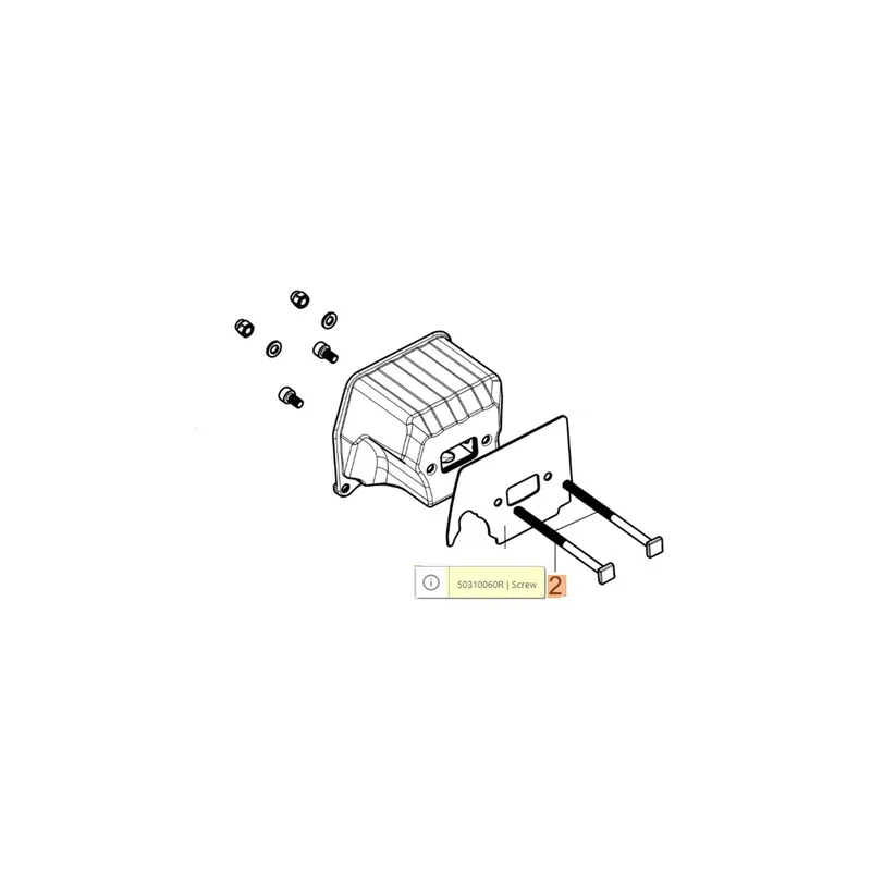 Kiárusítás Oleo-Mac GSH51 - GSH510 - GSH56 - GSH560 kipufogó csavar