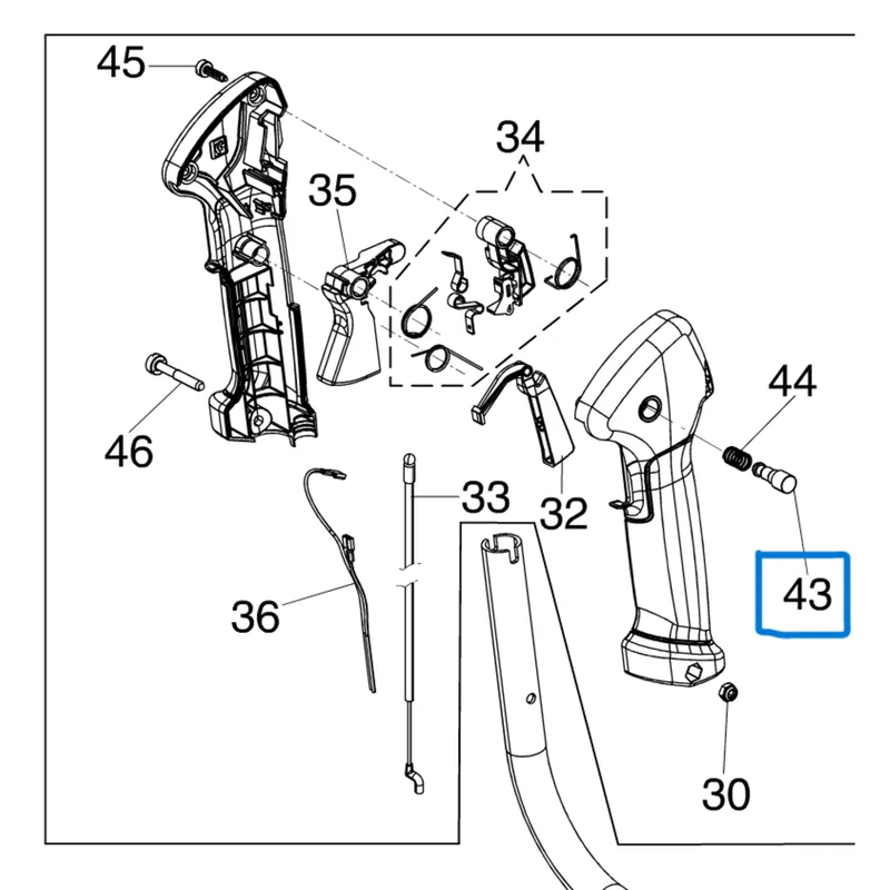 Oleo-Mac Sparta 441 - BC400 - 530 - 550rögzítő kicsi Kedvezmény