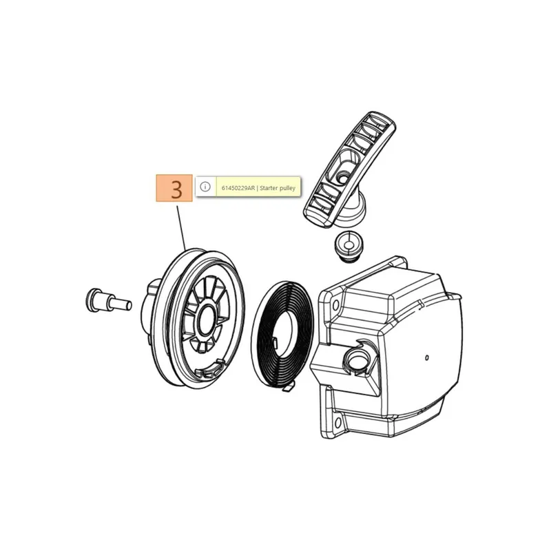 Oleo-Mac BCH 400 berántó kötéltárcsa Eredeti